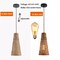 Retro Pendant Lamp Bamboo Woven Ratta Rural Chandelier Light Decor Ceiling Lamp